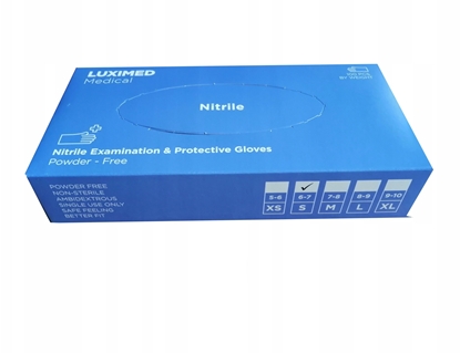Picture of Rkawice Nitrylowe 100szt S Luximed Niebieskie...
