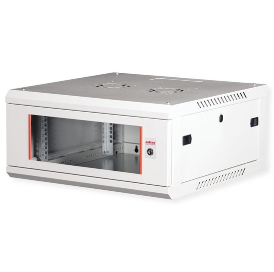 Picture of Roline 19" Wall Cabinet Basic Plus 4U, 600x600 BxT grey