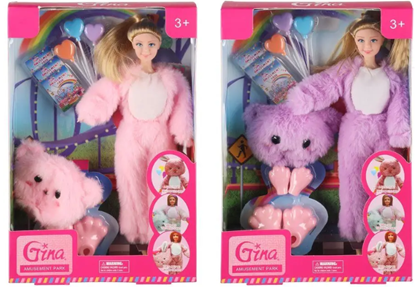 Picture of Rotaļlieta Lelle Zaķa tērpā ar aksesuāriem