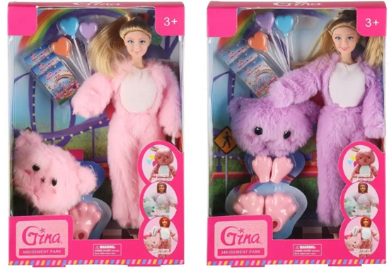 Picture of Rotaļlieta Lelle Zaķa tērpā ar aksesuāriem