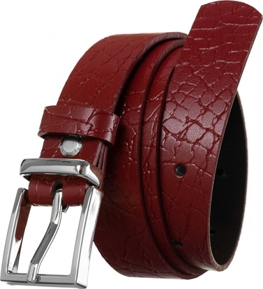 Picture of Rovicky Ciekawy skórzany pasek damski ze srebrn klamr, motyw zwierzcy Rovicky 90 cm