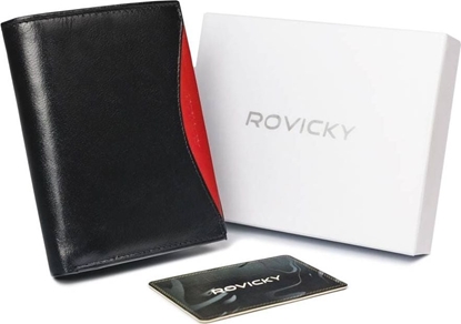 Изображение Rovicky Duy, oryginalny portfel mski z naturalnej skóry licowej, RFID Rovicky Nie dotyczy