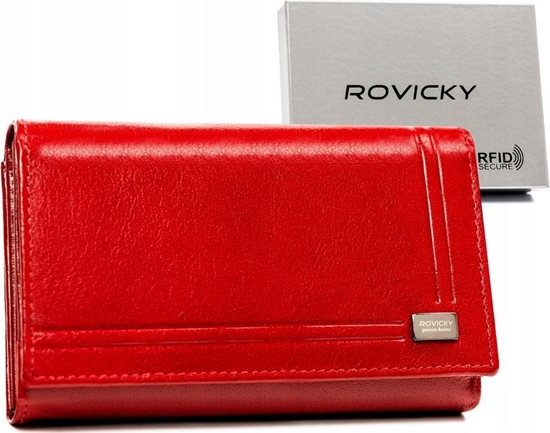 Picture of Rovicky Duy, skórzany portfel damski na zatrzask - Rovicky NoSize