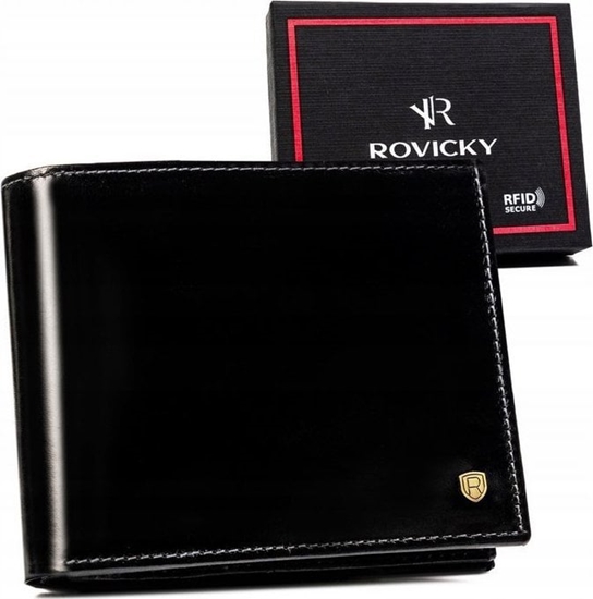 Изображение Rovicky Duy, Skórzany Portfel Mski Bez Zapicia