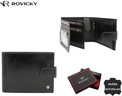 Picture of Rovicky Duy, Skórzany Portfel Mski Na Zatrzask