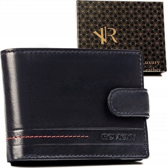 Picture of Rovicky Duy, Skórzany Portfel Mski Na Zatrzask