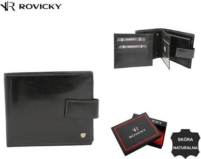 Picture of Rovicky Duy, Skórzany Portfel Mski Na Zatrzask