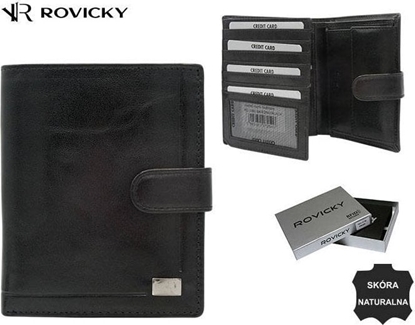 Picture of Rovicky Duy, Skórzany Portfel Mski Na Zatrzask