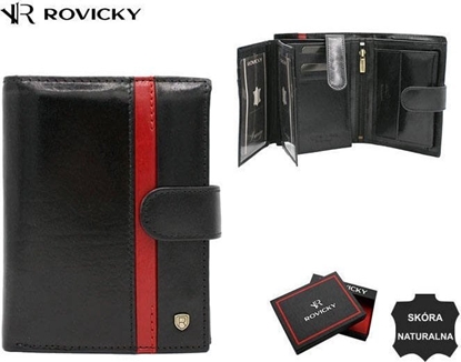 Изображение Rovicky Duy, skórzany portfel mski z systemem RFID - Rovicky NoSize