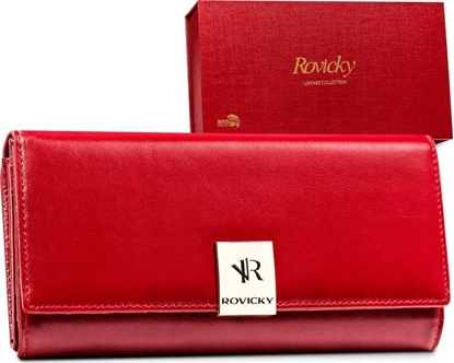 Picture of Rovicky Elegancki, duy portfel damski ze skóry naturalnej  Rovicky