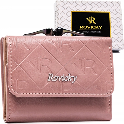 Picture of Rovicky Elegancki, may portfel damski ze skóry naturalnej i ekologicznej