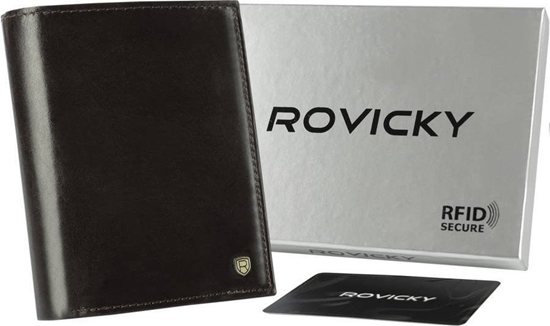 Picture of Rovicky Pionowy, Skórzany Portfel Mski Bez Zapicia