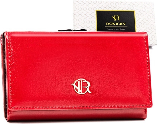 Изображение Rovicky Pojemny portfel damski ze skóry naturalnej i ekologicznej - Rovicky NoSize