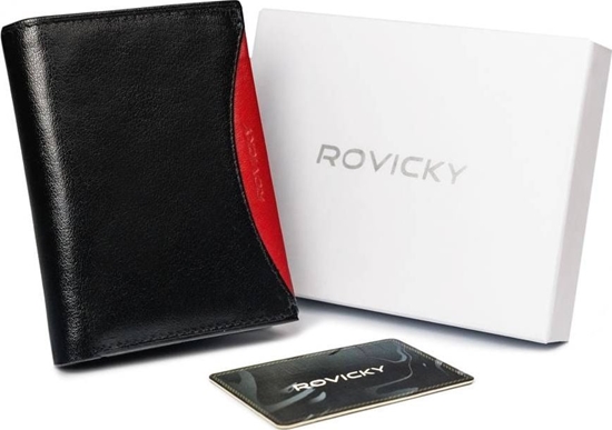 Изображение Rovicky Portfel mski z naturalnej skóry licowej z przegródk na zdjcie Rovicky Nie dotyczy