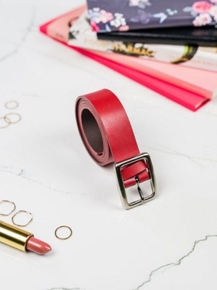 Attēls no Rovicky Skórzany pasek damski z klasyczn sprzczk w srebrnym kolorze Rovicky