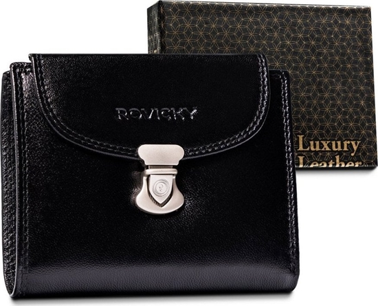 Picture of Rovicky Skórzany portfel damski z ozdobnym zapiciem  Rovicky NoSize