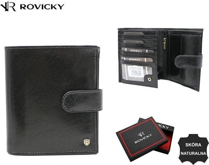 Attēls no Rovicky Skórzany, duy portfel mski z systemem RFID - Rovicky NoSize