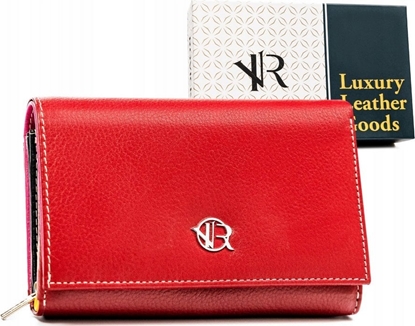 Attēls no Rovicky Skórzany, elegancki portfel damski na zatrzask