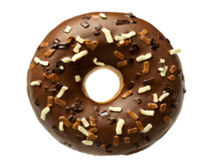 Attēls no Saldēts virtulis DONUT WORRY BE HAPPY ar šokolādes pildījumu, 71g x 12gab