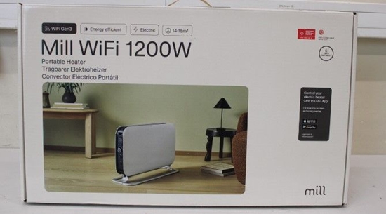 Picture of Mill SALE OUT. CO1200WIFI3 GEN3 Convection Heater, 1200W, LED display, white | | Heater | CO1200WIFI3 GEN3 | Convection Heater | 1200 W | Number of power levels 3 | Suitable for rooms up to 14-18 m² | White | DEMO | N/A