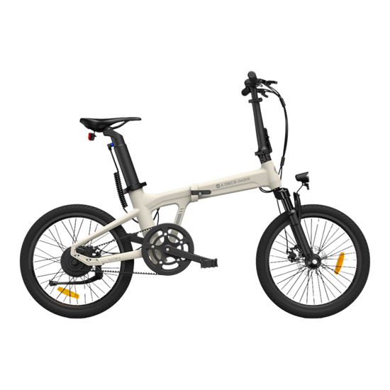 Picture of Saliekams elektriskais velosipēds ADO A20S AIR ar priekšējo piekari, Ivory (balts)