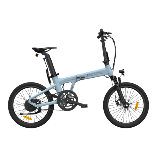Picture of Saliekams elektriskais velosipēds ADO A20S AIR ar priekšējo piekari, zils