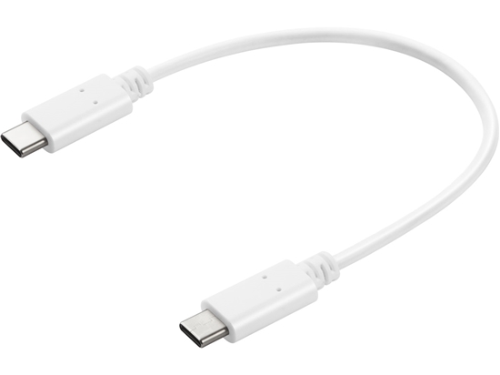 Изображение Sandberg 136-30 USB-C to USB-C Charge Cable White, 0.2M