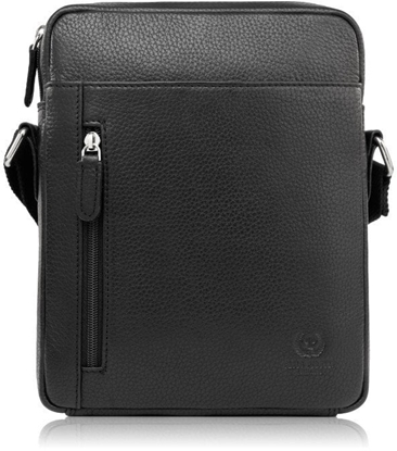 Attēls no Saszetka mska skórzana na rami czarna Paolo Peruzzi T-119-BL