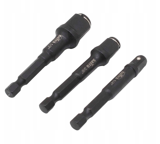 Picture of SATRA ZESTAW ADAPTERÓW DO BITÓW I NASADEK 1/4"  3/8"  1/2"