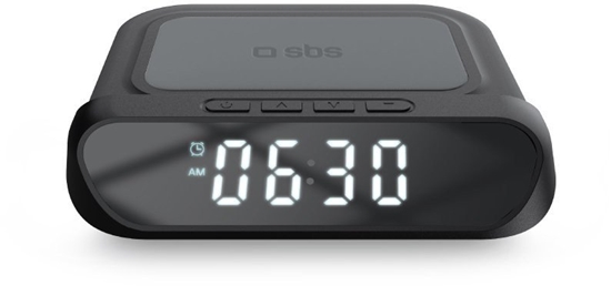 Изображение SBS alarm clock + wireless charger 15W