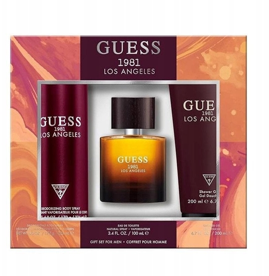 Picture of SET GUESS 1981 Los Angeles EDT spray 100ml + SHOWER GEL 200ml + DEO spray 226ml