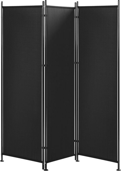 Picture of Shumee 3-panelowy parawan pokojowy 160 x 170 cm czarny NARNI