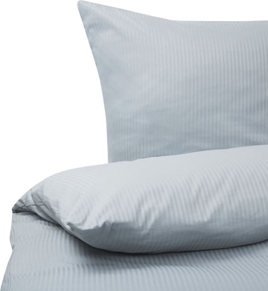 Attēls no Shumee Komplet pocieli bawenianej satynowej 155 x 220 cm szary AVONDALE