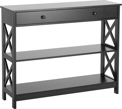 Attēls no Shumee Konsola 1 szuflada czarna MONTGOMERY