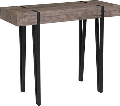 Attēls no Shumee Konsola ciemne drewno z czarnym ADENA