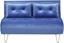 Изображение Shumee Sofa welurowa rozkadana 2-osobowa granatowa VESTFOLD