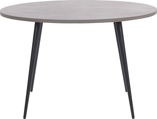 Picture of Shumee Stó do jadalni okrgy 120 cm efekt betonu z czarnym ODEON