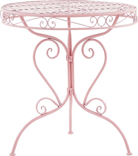 Picture of Shumee Stolik ogrodowy metalowy róowy ALBINIA