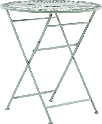 Attēls no Shumee Stolik ogrodowy metalowy zielony TRENTO