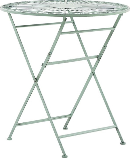 Picture of Shumee Stolik ogrodowy metalowy zielony TRENTO