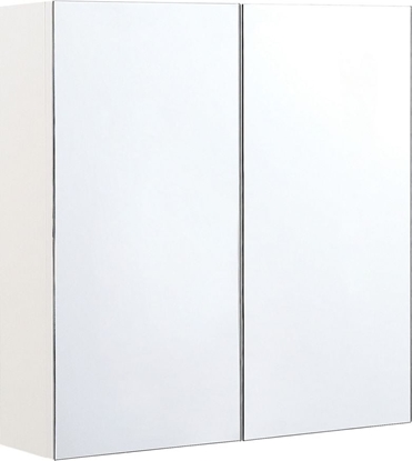 Изображение Shumee Szafka azienkowa wiszca z lustrem 60x60 cm Navarra