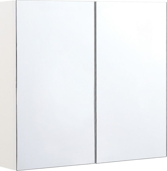 Изображение Shumee Szafka azienkowa wiszca z lustrem 80 x 70 cm NAVARRA