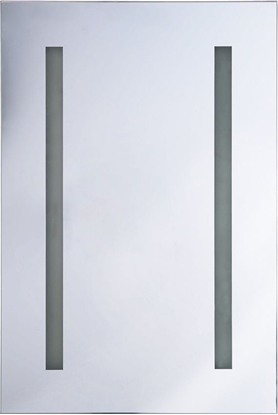 Изображение Shumee Szafka azienkowa wiszca z lustrem LED 40 x 60 cm biaa CAMERON