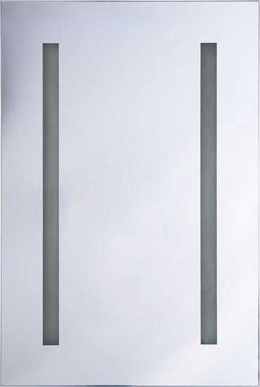 Изображение Shumee Szafka azienkowa wiszca z lustrem LED 40 x 60 cm biaa CAMERON