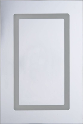 Изображение Shumee Szafka azienkowa wiszca z lustrem LED 40 x 60 cm biaa CONDOR