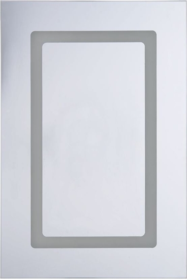 Изображение Shumee Szafka azienkowa wiszca z lustrem LED 40 x 60 cm biaa CONDOR