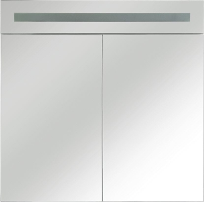 Attēls no Shumee Szafka azienkowa wiszca z lustrem LED 60 x 60 cm biaa JARAMILLO