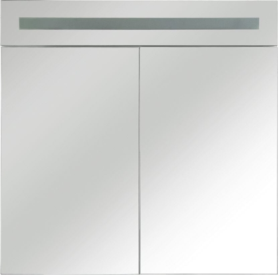 Picture of Shumee Szafka azienkowa wiszca z lustrem LED 60 x 60 cm biaa JARAMILLO