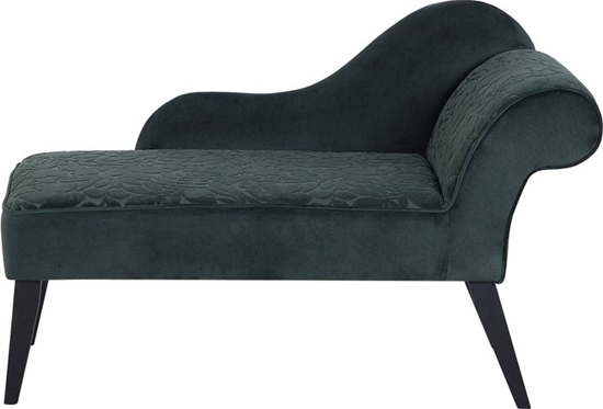 Picture of Shumee Szezlong welurowy prawostronny w licie zielony BIARRITZ