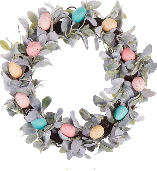 Изображение Shumee Wianek wielkanocny na drzwi 50 cm wielokolorowy LAJARES